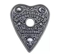 Gothic Ouija Ban Lover Enamel Pin, Spirit Board Planchette Lapel Badges, Dark Mystical Pin Brooch, Celestial Gothic Brooch Badge, Spiritual Divination Gift, Witchy Magical Jewelry Accessories