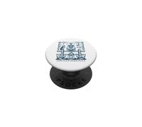 Gothic owl skeleton design featuring mystical spiritual vibe PopSockets Adhesive PopGrip