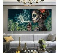 Gothic Paint by Numbers for Adults Beginners, DIY Large Acrylic Paint by Number Kits on Canvas 40x70cm/16x28in, Panoramic Wall Art for Home Decor Arts and Crafts Hobby Gift, Woman,Without Frame,w-979k