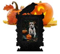 Gothic Picture Frame, Vintage Spooky Halloween Decor Frames for Haunted House Bedroom Offices Study School Dormitory Apartment, Gothic Home Accessories, 9.25x5.59x0.71 inches