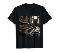 Gothic Pipe Organ Cathedral Interior Classical Music Value Graphic T-Shirt