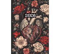 Gothic Planner 2026: Weekly + Monthly Datebook, Witchy Illustrations, Moon Phases, Holidays, Journal Paper