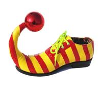 Gothic Pointed Toe Ankle Boots for Stage Performance Cosplay Dance Party Events Men's Lace Up Heeled Shoes Adults Stripe Funny Circus Clown Shoes Footwear for Carnivals Holiday Dressing Red