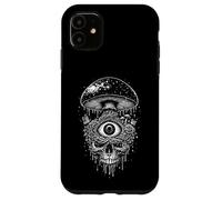 Gothic Psychedelic Skull Mushroom Eye Dark Occult Edgy Case for iPhone 11