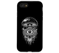 Gothic Psychedelic Skull Mushroom Eye Dark Occult Edgy Case for iPhone SE (2020) / 7/8