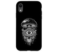 Gothic Psychedelic Skull Mushroom Eye Dark Occult Edgy Case for iPhone XR