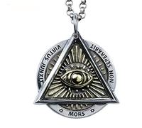 Gothic Punk Necklace, /Ankh Necklace, Ancient Egyptian Lucky Protection Jewellery for Women Men,23.6Inch Chain, 21.7inch Chain