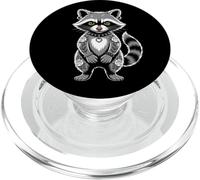 Gothic Punk Raccoon Tattoo Piercing Cool Funny Inked Animal PopSockets PopGrip for MagSafe
