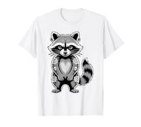 Gothic Punk Raccoon Tattoo Piercing Cool Funny Inked Animal T-Shirt