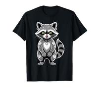 Gothic Punk Raccoon Tattoo Piercing Cool Funny Inked Animal T-Shirt