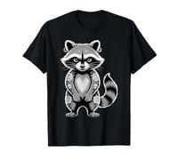 Gothic Punk Raccoon Tattoo Piercing Cool Funny Inked Animal T-Shirt