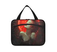 Gothic Queen Blood Moon Hanging Men Toiletry Bag with Hook, Designer Accessories Makeup Bag Organizer for dad Toilet bolsos para Hombre L