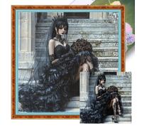 Gothic Queen Full 11CT DIY Stamped Cross Stitch Kits Needlework Embroidery