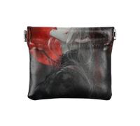 Gothic Queen Night Fashion PU Leather Small Coin Purse Waterproof Cosmetic Bags for Purse for Women monedero para Mujer Pequeno