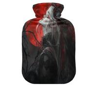Gothic Queen Night hot Waterbottle with Soft Cover, 1L Warm Water Bottle for Bed for Arthritis, Arthritis