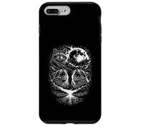 Gothic Raccoon Howling 3 Trio Full Moon Cosmic Forest Case for iPhone 7 Plus/8 Plus