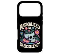 Gothic Radicalized by Basic Decency Skull Wild Flowers Women Case for iPhone 17 Pro