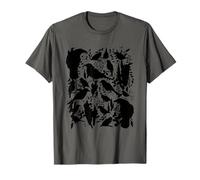 Gothic Raven Bird Crow Moon Light Night Cursed Spell Concept T-Shirt