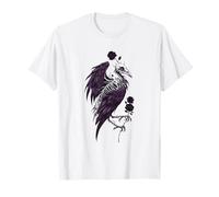 Gothic Raven Bird Crow Moon Light Night Dreamlike Gothic T-Shirt