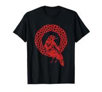 Gothic Raven Bird Crow Moon Light Night Flying Dark T-Shirt