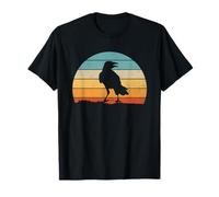 Gothic Raven Bird Crow Moon Light Night Moody Sky Background T-Shirt