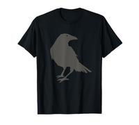 Gothic Raven Bird Crow Moon Light Night Soulful Midnight T-Shirt