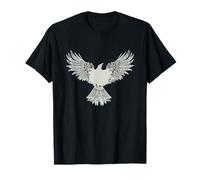 Gothic Raven Bird Crow Moon Light Night Starry Midnight T-Shirt