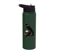 Gothic Raven Crow Heart Thorn Love Goth Day Alt Alternative Stainless Steel Insulated Water Bottle
