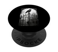 Gothic Raven Crow Thorn Heart Dark Romance Goth Day Outfit PopSockets Adhesive PopGrip