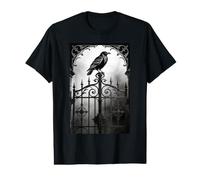 Gothic Raven Crow Thorn Heart Dark Romance Goth Day Outfit Value Graphic T-Shirt