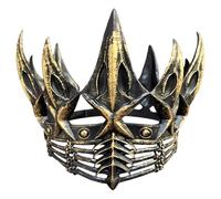 Gothic Raven Crown Headpiece - Vintage Cosplay Tiara for Dark Queen Costume, Gold