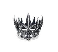 Gothic Raven Crown Headpiece - Vintage Cosplay Tiara for Dark Queen Costume, Silver