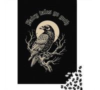Gothic Raven Fairy Tales Illustration 1000 Piece Jigsaw, Holiday Puzzle Gift, 70x50cm/1000pcs