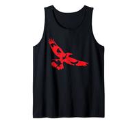Gothic Raven Forest Animal Bird Spooky Night Red Crow Tank Top