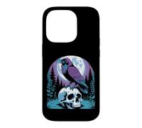 Gothic Raven On Skull By The Full Moon Case for iPhone 14 Pro