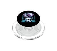 Gothic Raven On Skull By The Full Moon PopSockets PopGrip for MagSafe
