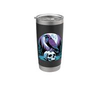 Gothic Raven On Skull By The Full Moon Stainless Steel Insulated Tumbler