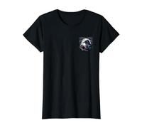 Gothic Raven Reading A Book Value Graphic T-Shirt, Women, Black, S