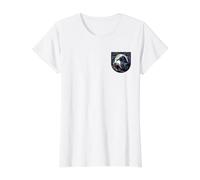 Gothic Raven Reading A Book Value Graphic T-Shirt, Women, White, S