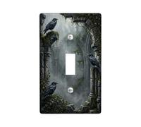 Gothic Raven Ruins Theme Ravens Toggle Switch Plate