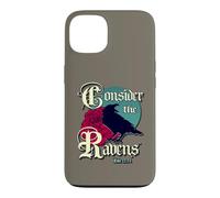 Gothic Raven Scripture Art Luke 12: 24 Christian Case for iPhone 13