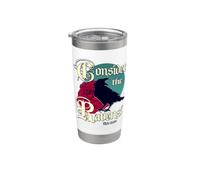 Gothic Raven Scripture Art Luke 12: 24 Christian Stainless Steel Insulated Tumbler