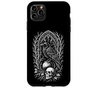 Gothic Raven Skull, Dark Fantasy Crow Art, Bird with Skull Case for iPhone 11 Pro Max