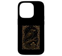 Gothic Raven Woodland Mushroom Dark Academia Celestial Art Case for iPhone 14 Pro