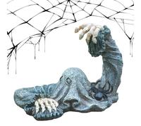 Gothic Reaper Statue Spooky Scary Crawl Out Halloween Decoration
