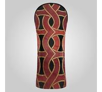 Gothic Red and Gold Lines Golf Head Covers Pu Leather with Interchangeable No. Tags for Driver, Woods and Hybrid (prop2)