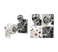 Gothic Resin for tp Holder 17cm Skeleton Ribcage Bathroom Accent | Unique skeleton ribcage design, eye-catching gothic style, perfect conversation starter, quirky bathroom decor
