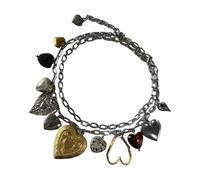 Gothic Retro Adjustable Metal Waist Belt Chain with Heart Charm Punk Styles Body Jewellery Versatile Layer Accessory Statement Rocker Waist Chain
