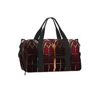 Gothic Revival Sports Duffel Bag-Weekender with Shoe Compartment