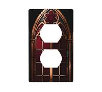 Gothic Revival Unbreakable Polycarbonate Switch Plate-1 Gang Screwless Wall Plate for Home Office